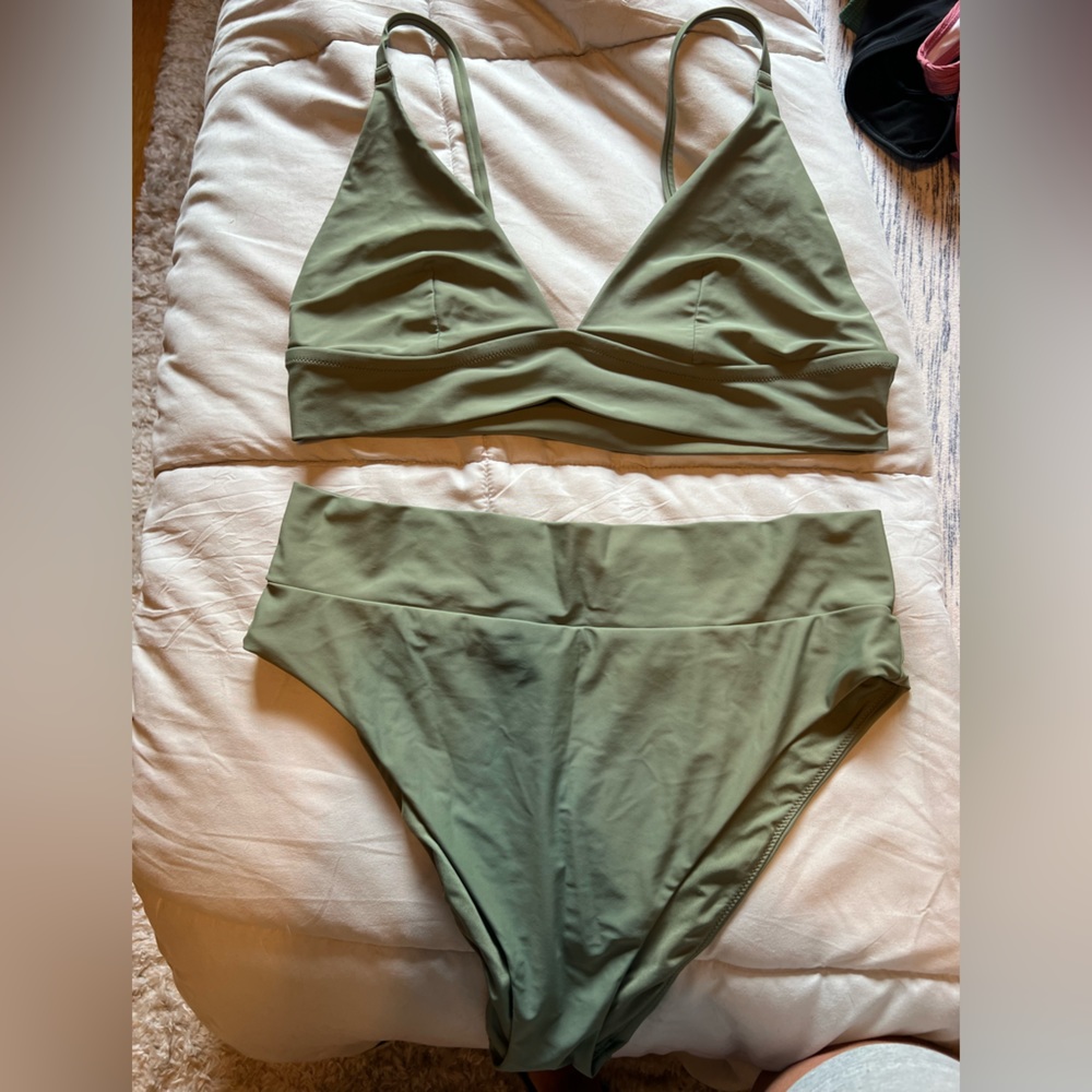 Aerie Olive Green Bikini Set